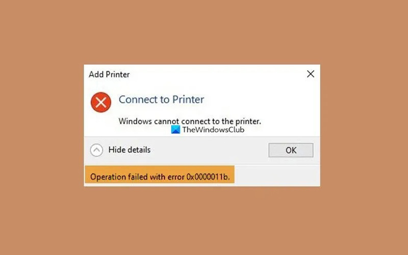 ۳ روش رفع خطا ۰x0000011b printer access پرینتر در ویندوز ۱۰ | پشتیبانی کامپیوتر 